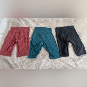 lululemon athletica Women's Athletic Shorts - Red, Teal, and Black